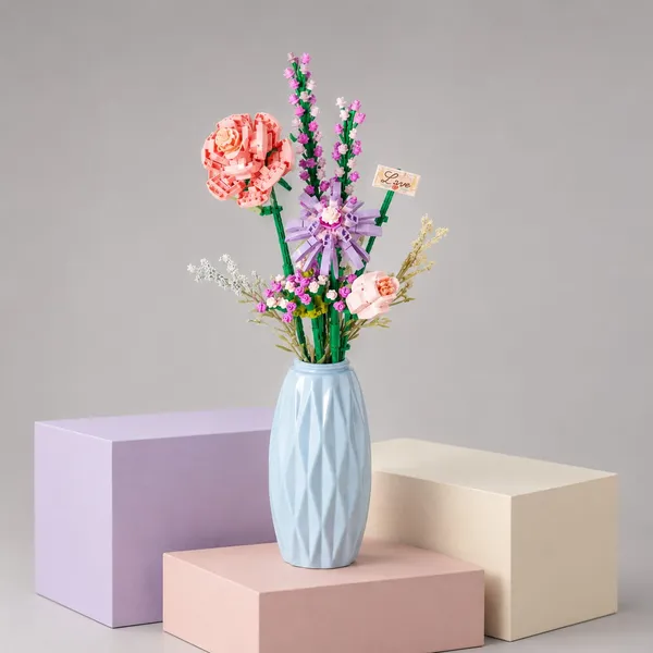 Lavender_Rose_Flower_Bouquet_Building_Block_Set_with_Vase_(303_Pcs)