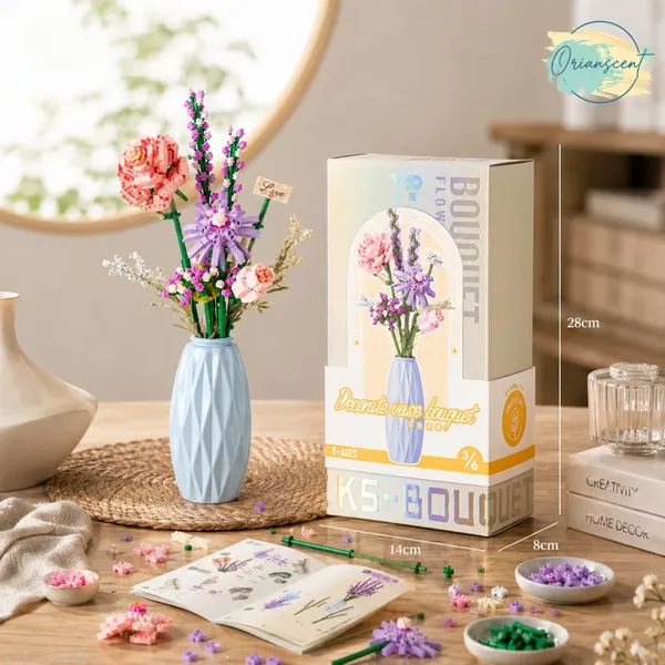 Lavender_Rose_Flower_Bouquet_Building_Block_Set_with_Vase_(303_Pcs)