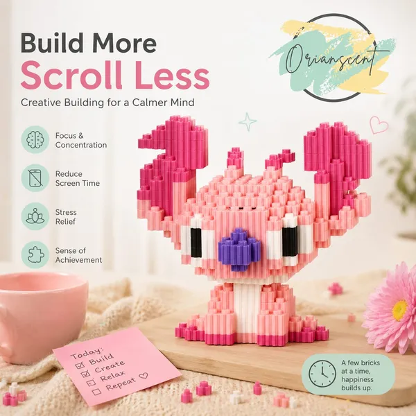 Pink_Stitch_Angel_Micro_Building_Block_Set
