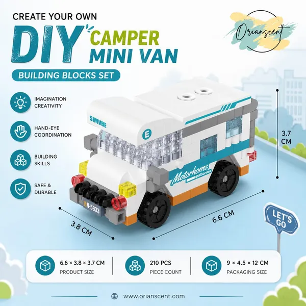 Camper_Van_Mini_Car_Building_Block_Set