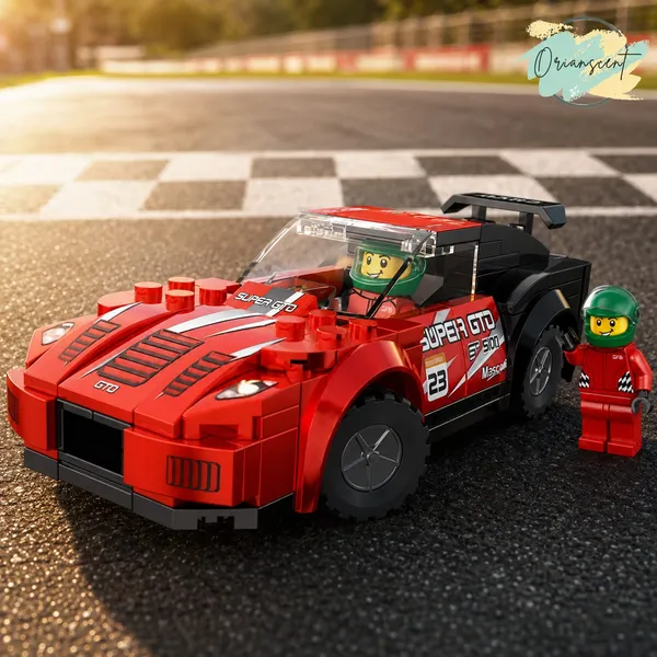 Jumbo_Red_GT_Racing_Car_Building_Blocks_Set_(151_Pieces)