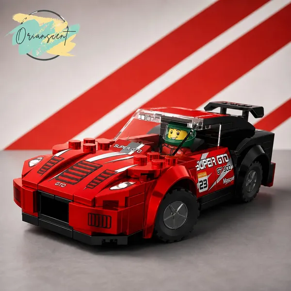 Jumbo_Red_GT_Racing_Car_Building_Blocks_Set_(151_Pieces)