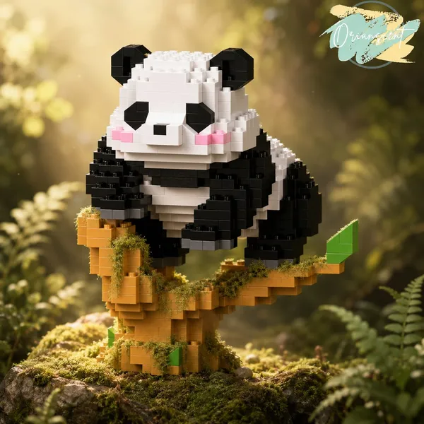 New_Playing_Panda_Building_Block_Toys_-_On_Tree