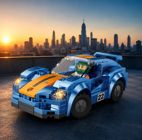 Skyline_GT_Sports_Car_Building_Blocks_Set_with_Racing_Driver_–_146_Pieces_Short_Product_Description