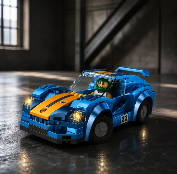 Skyline_GT_Sports_Car_Building_Blocks_Set_with_Racing_Driver_–_146_Pieces_Short_Product_Description