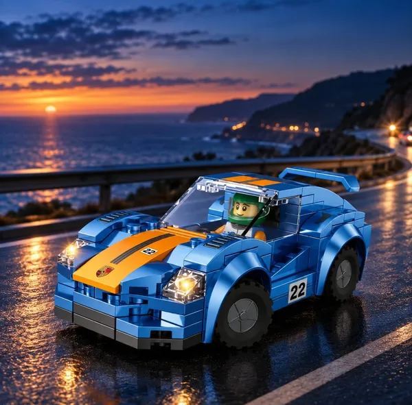 Skyline_GT_Sports_Car_Building_Blocks_Set_with_Racing_Driver_–_146_Pieces_Short_Product_Description