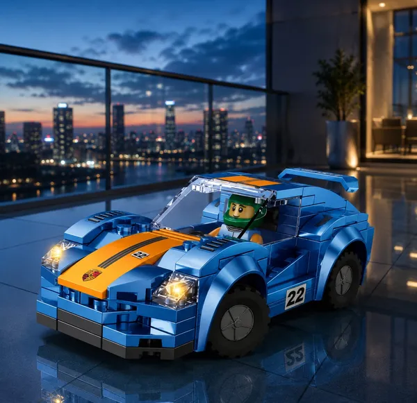 Skyline_GT_Sports_Car_Building_Blocks_Set_with_Racing_Driver_–_146_Pieces_Short_Product_Description