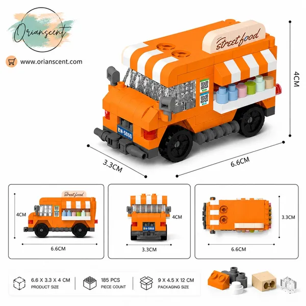 Street_Food_Truck_Mini_Car_Building_Block_Set