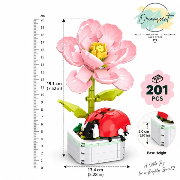 DIY_Ladybug_Blossom_Building_Block_Set_(201_Pcs)