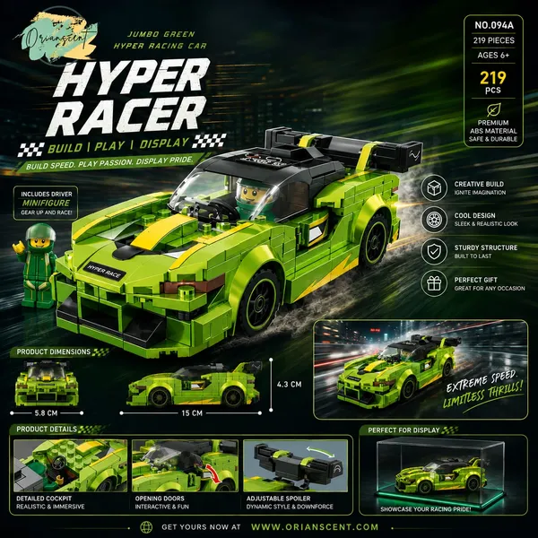 Jumbo_Green_Hyper_Racing_Car_Building_Blocks_Set_(219_Pieces)
