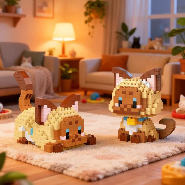 Cat_Building_Block_Toy_-_Dark_Brown
