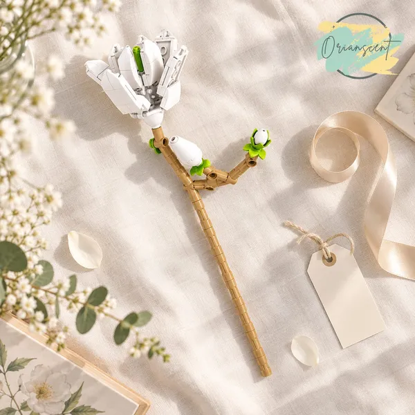 DIY_White_Magnolia_Flower_Building_Block_Set_–_96_Pieces