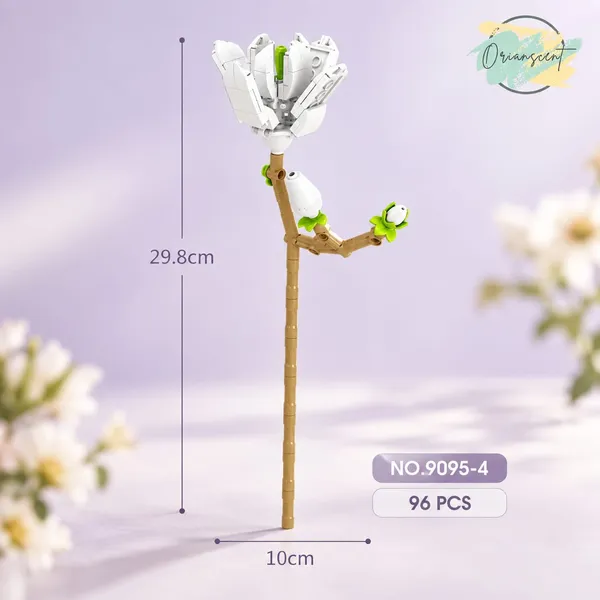 DIY_White_Magnolia_Flower_Building_Block_Set_–_96_Pieces