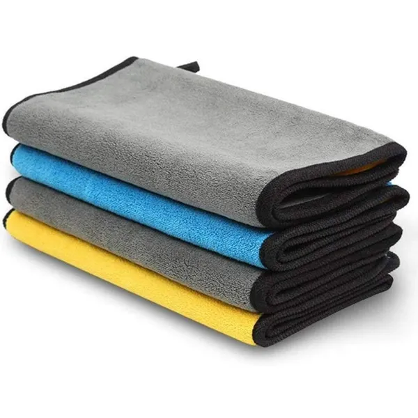 Multicolor_Microfiber_Car_Cleaning_Cloth_800_Gsm_40_X_40_Cm_Pack_Of_4_For_Car_Detailing