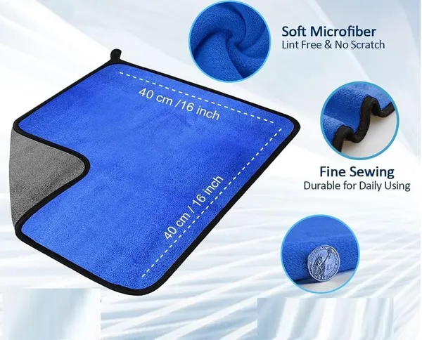 Multicolor_Microfiber_Car_Cleaning_Cloth_800_Gsm_40_X_40_Cm_Pack_Of_4_For_Car_Detailing