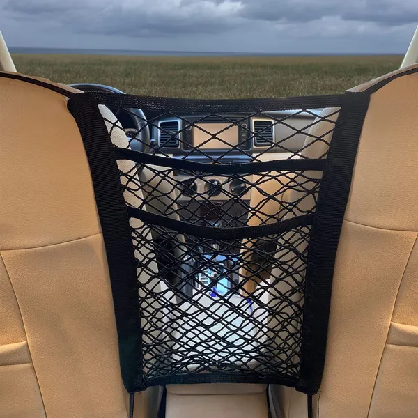 Black_Mesh_Fabric_3_Layer_Car_Seat_Back_Organizer_With_Hooks_For_Vehicles