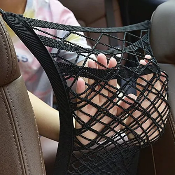 Black_Mesh_Fabric_3_Layer_Car_Seat_Back_Organizer_With_Hooks_For_Vehicles