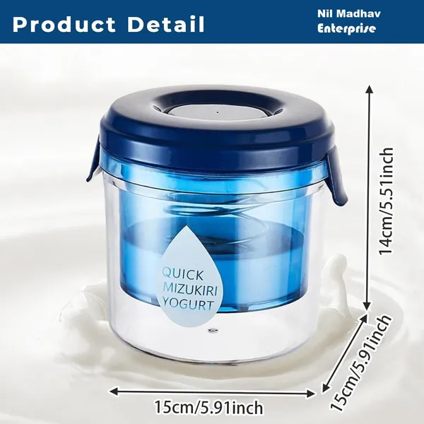 White_Plastic_Yogurt_Strainer_Maker_Bpa_Free_Reusable_For_Home_Use