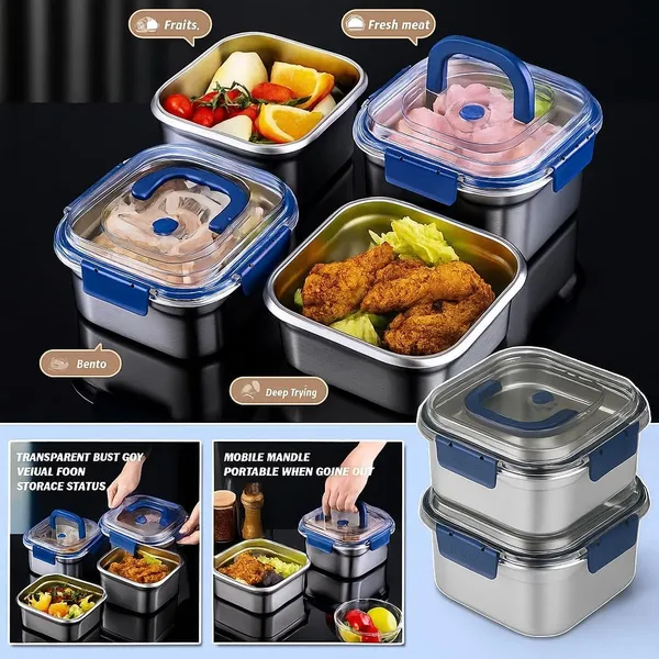 Silver_Stainless_Steel_Food_Storage_Container_Set_With_Leakproof_Lids_For_Kitchen