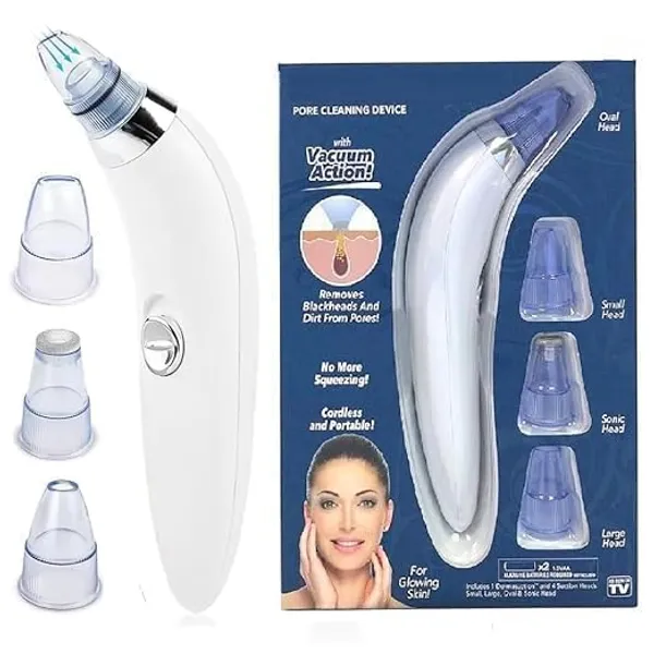 White_Plastic_4_In_1_Blackhead_Remover_Vacuum_Usb_Rechargeable_For_Skin_Care