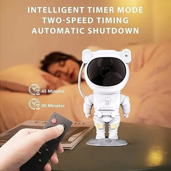 White_Plastic_Astronaut_Gala_Projector_Night_Light_With_Timer_Remote_For_Home_Decor