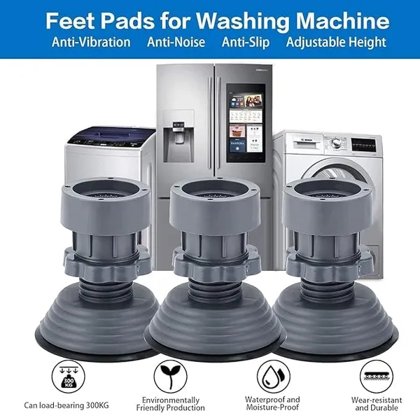 Black_Rubber_Anti_Vibration_Washing_Machine_Stand_Pads_4_Pcs_For_Washer_Dryer