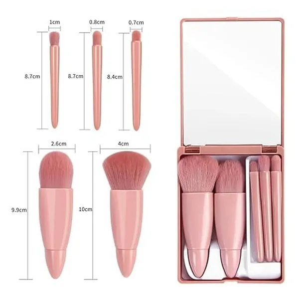 Multicolor_Synthetic_Fiber_5_In_1_Mini_Makeup_Brush_Kit_With_Mirror_For_Women_Girls