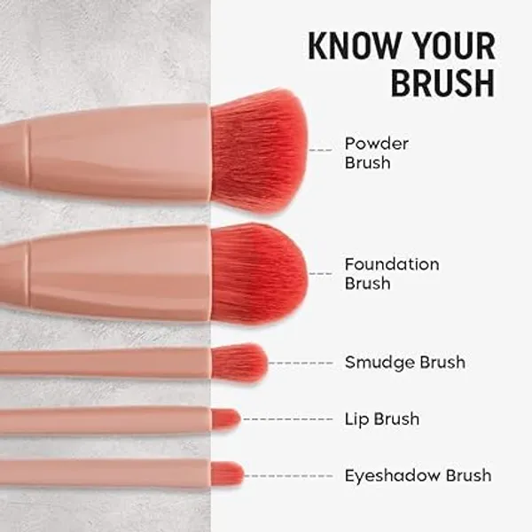 Multicolor_Synthetic_Fiber_5_In_1_Mini_Makeup_Brush_Kit_With_Mirror_For_Women_Girls