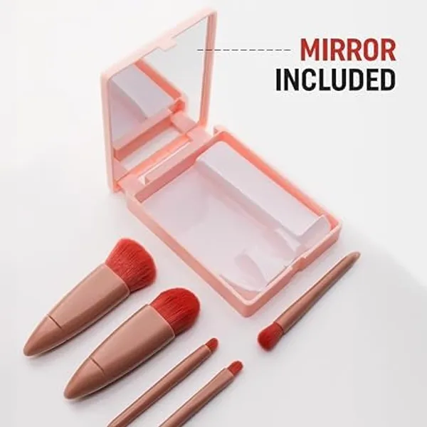 Multicolor_Synthetic_Fiber_5_In_1_Mini_Makeup_Brush_Kit_With_Mirror_For_Women_Girls