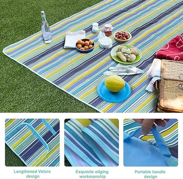 Multicolor_Polyester_Waterproof_Picnic_Mat_150_X_180_Cm_Foldable_For_Beach_Camping_Travel
