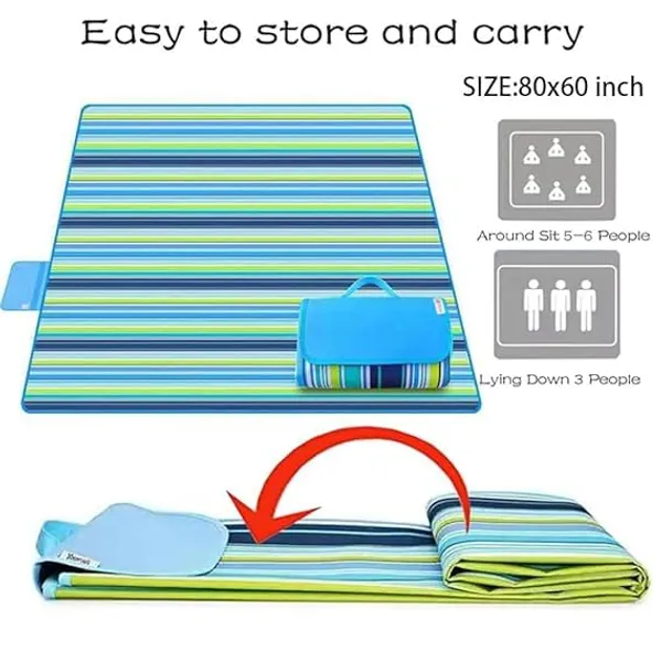 Multicolor_Polyester_Waterproof_Picnic_Mat_150_X_180_Cm_Foldable_For_Beach_Camping_Travel