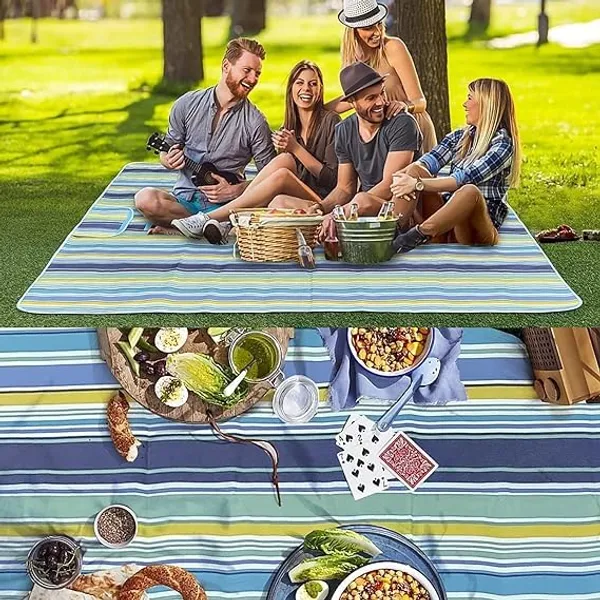Multicolor_Polyester_Waterproof_Picnic_Mat_150_X_180_Cm_Foldable_For_Beach_Camping_Travel