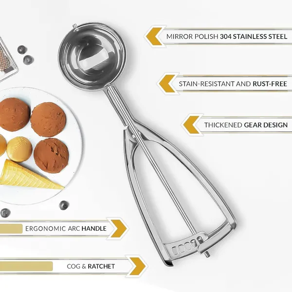 Silver_304_Stainless_Steel_Ice_Cream_Scoop_4_Cm_With_Trigger_For_Cookies_Meatballs