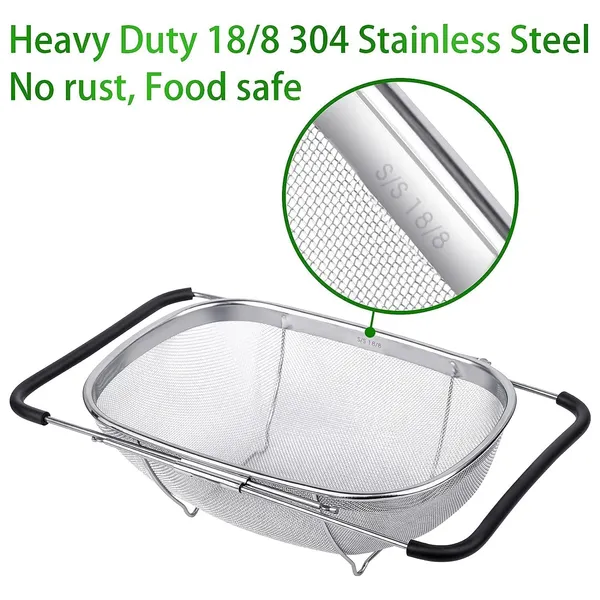 Silver_Stainless_Steel_Oval_Colander_Strainer_With_Extendable_Handles_For_Vegetables_Fruits
