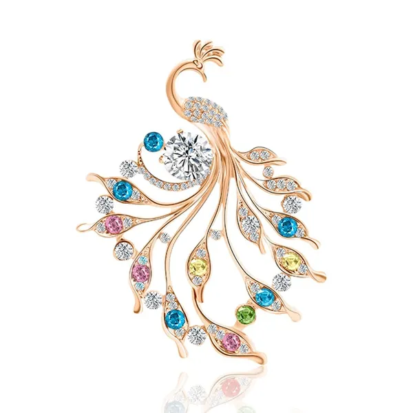 Multicolor_Metal_Crystal_Rhinestone_Peacock_Brooch_Pin_For_Women_Girls
