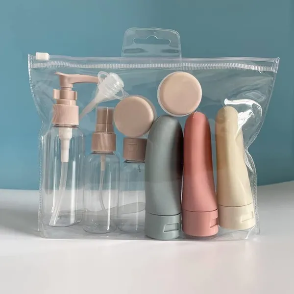 Multicolor_Plastic_Travel_Bottles_Set_11_Pcs_Leakproof_Refillable_For_Toiletries