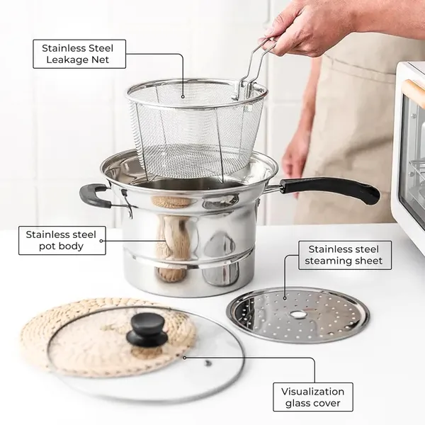 Silver_Stainless_Steel_3_In_1_Cooking_Pot_With_Fryer_Basket_Steamer_Plate_For_Induction