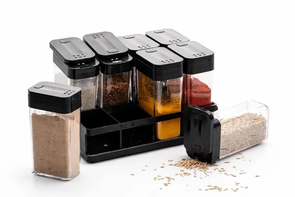 Black_Plastic_Airtight_Masala_Box_8_Pcs_Set_For_Kitchen_Spice_Storage