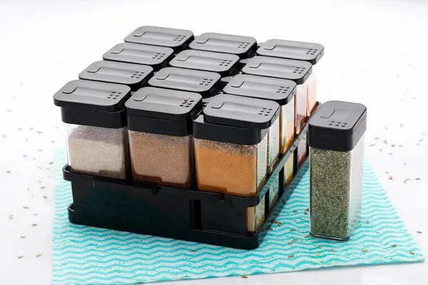 Black_Plastic_Airtight_Masala_Box_8_Pcs_Set_For_Kitchen_Spice_Storage