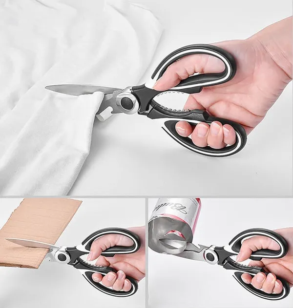 Silver_Stainless_Steel_Multi_Purpose_Kitchen_Scissors_With_Bottle_Opener_For_Meat_Vegetables
