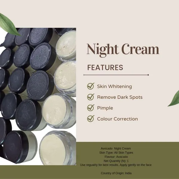 White_And_Black_Avocado_Vitamin_C_Glutathione_Night_Cream_For_Skin_Care