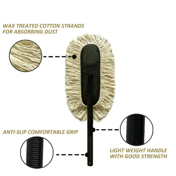 Black_White_Microfiber_Car_Duster_With_Long_Handle_Paraffin_Coated_For_Car_Exterior_Cleaning