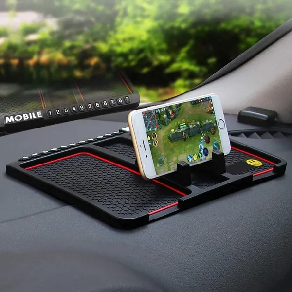 Black_Silicone_Anti_Slip_Car_Dashboard_Phone_Holder_Mat_For_Mobile_Accessories