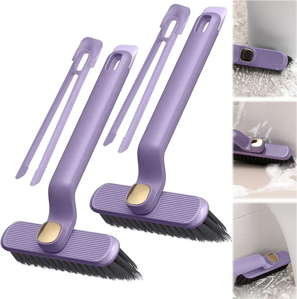 Multicolor_Plastic_Hard_Bristle_Cleaning_Brush_Set_Of_2_For_Tile_Gap_Sink_Corner