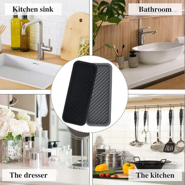 Black_Silicone_Sink_Organizer_Tray_Heat_Resistant_Non_Slip_For_Kitchen_Bathroom
