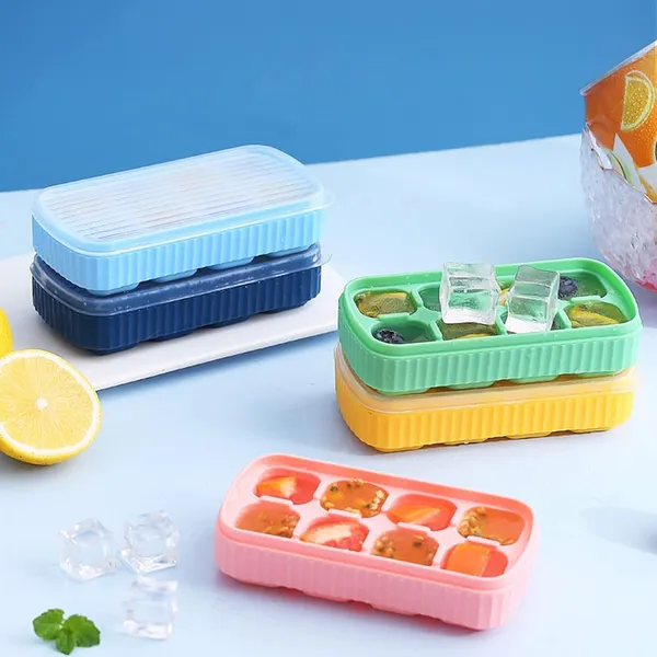 Multicolor_Silicone_Ice_Cube_Tray_With_Lid_8_Cavity_Flexible_Pack_Of_2_For_Drinks_Juice