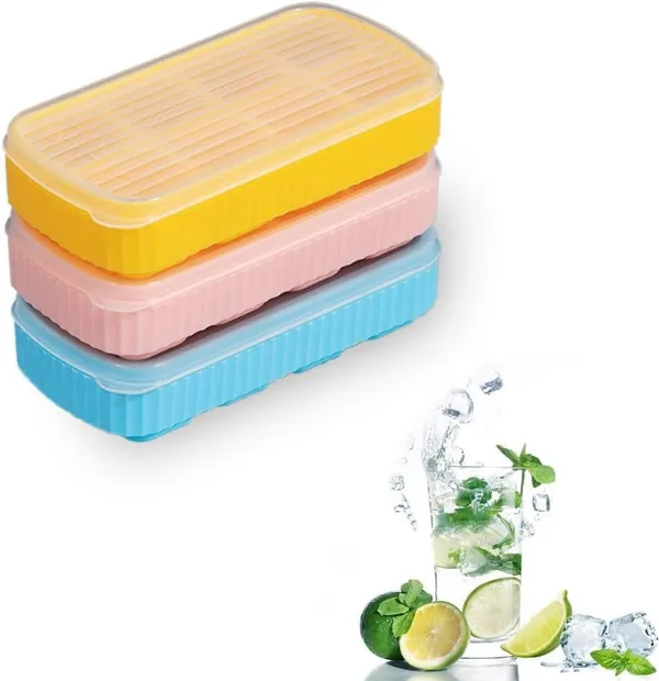 Multicolor_Silicone_Ice_Cube_Tray_With_Lid_8_Cavity_Flexible_Pack_Of_2_For_Drinks_Juice
