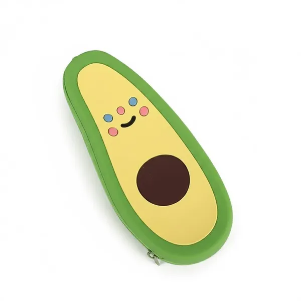 Multicolor_Silicone_Fruit_Shape_Pencil_Case_With_Zipper_For_Kids_School_Travel