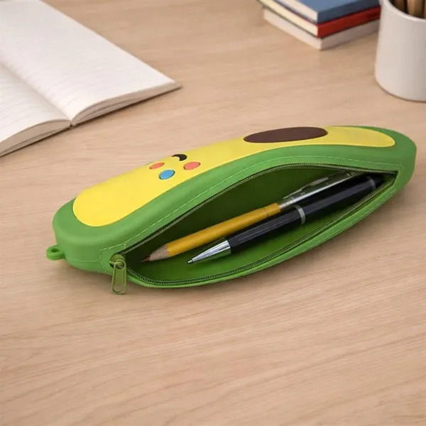 Multicolor_Silicone_Fruit_Shape_Pencil_Case_With_Zipper_For_Kids_School_Travel