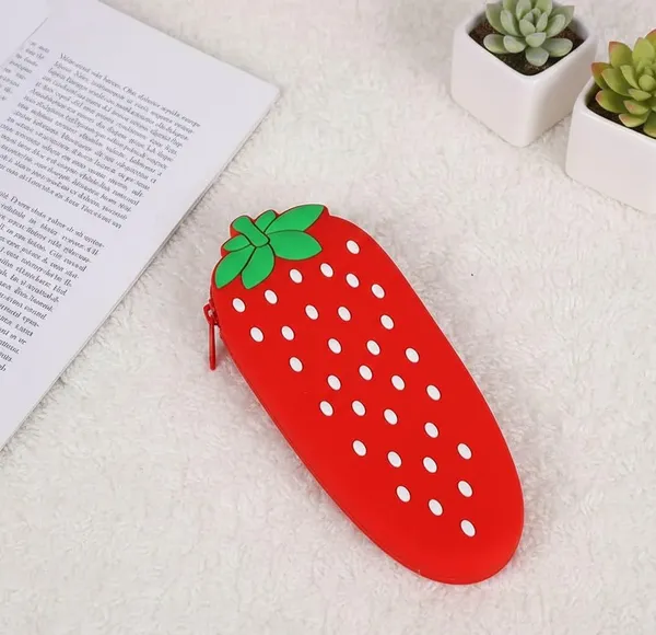 Multicolor_Silicone_Fruit_Shape_Pencil_Case_With_Zipper_For_Kids_School_Travel